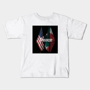 Paix USA vs IRAN Kids T-Shirt